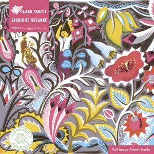 Flame Tree Publishing Adult Sustainable Jigsaw Puzzle Clare Curtis: Jardin De Suzanne : 1000-Pieces. Ethical, Sustainable, Earth-Friendly