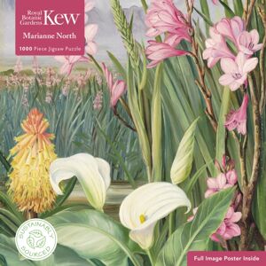 Flame Tree Publishing Adult Sustainable Jigsaw Puzzle Kew Gardens: Marianne North: Beauties Of The Swamps At Tulbagh : 1000-Pieces. Ethical, Sustainable, Earth-Friendly
