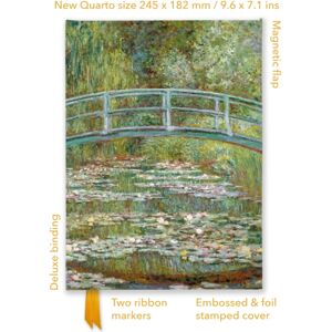 Flame Tree Publishing Claude Monet: Bridge Over A Pond Of Water Lilies (Foiled Quarto Journal)