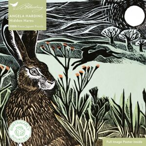 Flame Tree Publishing Adult Sustainable Jigsaw Puzzle Angela Harding: Hidden Hares : 1000-Pieces. Ethical, Sustainable, Earth-Friendly