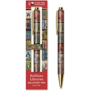 Flame Tree Publishing Bodleian Libraries: High Jinks Bookshelves Boxed Decorative Ballpoint Pen