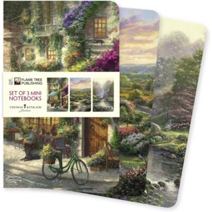 Flame Tree Publishing Thomas Kinkade Set Of 3 Mini Notebooks