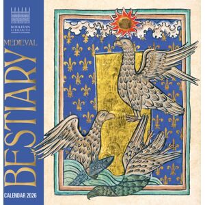 Flame Tree Publishing Bodleian Libraries: Medieval iary Mini Wall Calendar 2026 (Art Calendar)