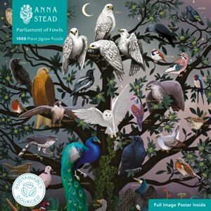 Flame Tree Publishing Adult Sustainable Jigsaw Puzzle Anna Stead: Parliament Of Fowls : 1000-Pieces. Ethical, Sustainable, Earth-Friendly