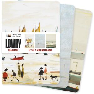 Flame Tree Publishing L.S. Lowry: Seascapes Set Of 3 Midi Notebooks