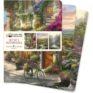 Flame Tree Publishing Thomas Kinkade Set Of 3 Standard Notebooks