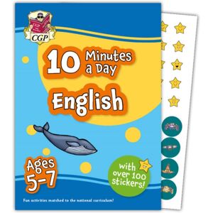 Coordination Group Publications Ltd (CGP) 10 Minutes A Day English For Ages 5-7 (With Over 100 Stickers)