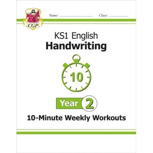 Coordination Group Publications Ltd (CGP) Ks1 Year 2 English Handwriting 10-Minute Weekly Workouts