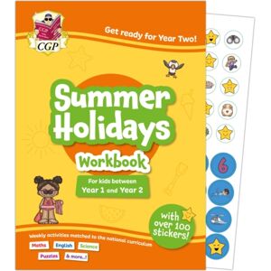 Coordination Group Publications Ltd (CGP) Cgp Summer Holidays Activity Workbook - For Kids Between Year 1 And Year 2 (Ages 5-6)