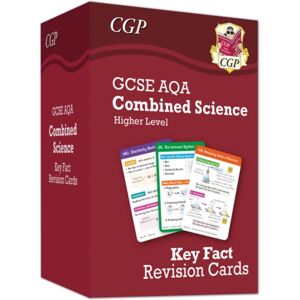 Coordination Group Publications Ltd (CGP) Gcse Combined Science Aqa Higher Key Fact Revision Cards - Summary Cards For Quick Revision