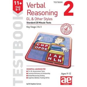 Accelerated Education Publications Ltd 11+ Verbal Reasoning Year 5-7 Gl & Other Styles Testbook 2 : Standard 20 Minute Tests
