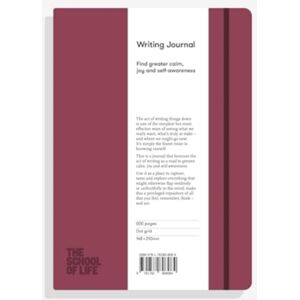 The School of Life Press The School Of Life Writing Journal - Burgundy : Find Greater Calm, Joy And Self-Awareness