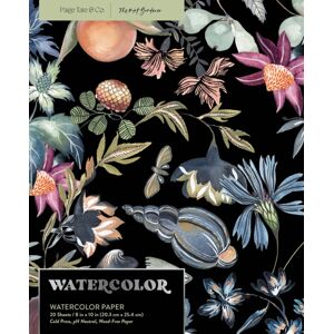 Random House USA Inc Watercolor Notepad : 20 Sheets / 40 Pages Of Watercolor Paper, 8x10 In, 200 Gsm, (Bleed-Proof Framing Water Color Paper)