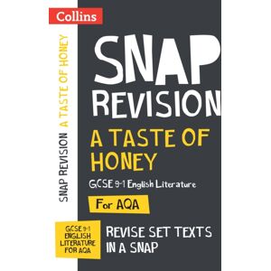 HarperCollins Publishers A Taste Of Honey Aqa Gcse 9-1 English Literature Text Guide : Ideal For The 2026 And 2027 Exams HarperCollins Publishers A Taste Of Honey Aqa Gcse 9-1 English Literature Text Guide : Ideal For The 2026 And 2027 Exams