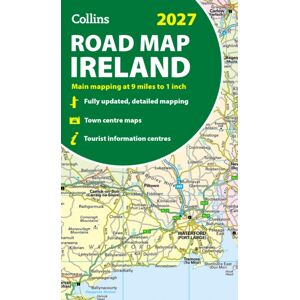 2027 Collins Road Map Of Ireland : Folded Map 2027 Collins Road Map Of Ireland : Folded Map