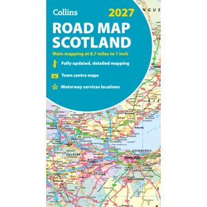 HarperCollins Publishers 2027 Collins Road Map Of Scotland : Folded Road Map HarperCollins Publishers 2027 Collins Road Map Of Scotland : Folded Road Map