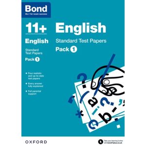 Oxford University Press Bond 11+: English: Standard Test Papers: Ready For The 2026 Exam (For Gl Assessment & Other 11 Plus Exams) : Pack 1 Oxford University Press Bond 11+: English: Standard Test Papers: Ready For The 2026 Exam (For Gl Assessment & Other 11 Plus Exams) : Pack 1