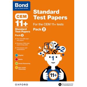 Oxford University Press Cem: Bond 11+ Standard Test Papers: Ready For The 2025 Cambridge Select Insight Exam : Pack 2 Oxford University Press Cem: Bond 11+ Standard Test Papers: Ready For The 2025 Cambridge Select Insight Exam : Pack 2