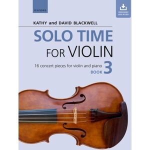 Oxford University Press Solo Time For Violin Book 3 : 16 Concert Pieces For Violin And Piano Oxford University Press Solo Time For Violin Book 3 : 16 Concert Pieces For Violin And Piano