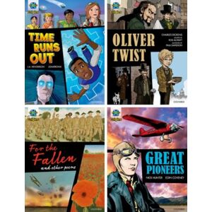 Oxford University Press Project X Origins Graphic Texts: Dark Red+ Book Band, Oxford Level 20: Mixed Pack Of 4 Oxford University Press Project X Origins Graphic Texts: Dark Red+ Book Band, Oxford Level 20: Mixed Pack Of 4