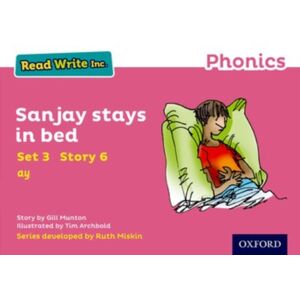 Oxford University Press Read Write Inc. Phonics: Sanjay Stays In Bed (Pink Set 3 Storybook 6) Oxford University Press Read Write Inc. Phonics: Sanjay Stays In Bed (Pink Set 3 Storybook 6)