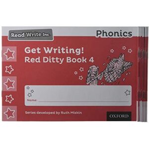 Oxford University Press Read Write Inc. Phonics: Get Writing! Red Ditty Book 4 Pack Of 10 Oxford University Press Read Write Inc. Phonics: Get Writing! Red Ditty Book 4 Pack Of 10