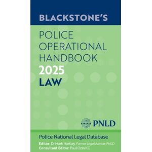 Oxford University Press Blackstone'S Police Operational Handbook 2025 Oxford University Press Blackstone'S Police Operational Handbook 2025