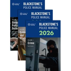 Oxford University Press Blackstone'S Police Manuals Three Volume Set 2026 Oxford University Press Blackstone'S Police Manuals Three Volume Set 2026