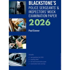 Oxford University Press Blackstone'S Police Sergeants' And Inspectors' Mock Examination Paper 2026 Oxford University Press Blackstone'S Police Sergeants' And Inspectors' Mock Examination Paper 2026
