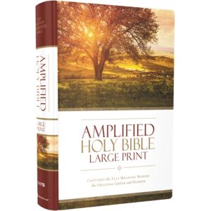 Zondervan Amplified Holy Bible, Large Print, Hardcover : Captures The Full Meaning Behind The Original Greek And Hebrew Zondervan Amplified Holy Bible, Large Print, Hardcover : Captures The Full Meaning Behind The Original Greek And Hebrew