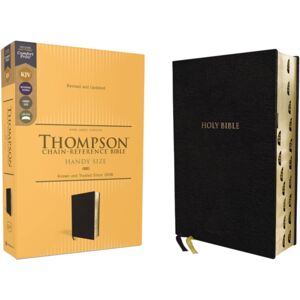 Zondervan Kjv, Thompson Chain-Reference Bible, Handy Size, European Bonded Leather, Black, Red Letter, Thumb Indexed, Comfort Print Zondervan Kjv, Thompson Chain-Reference Bible, Handy Size, European Bonded Leather, Black, Red Letter, Thumb Indexed, Comfort Print