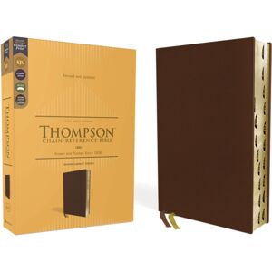 Zondervan Kjv, Thompson Chain-Reference Bible, Genuine Leather, Calfskin, Brown, Red Letter, Thumb Indexed, Comfort Print Zondervan Kjv, Thompson Chain-Reference Bible, Genuine Leather, Calfskin, Brown, Red Letter, Thumb Indexed, Comfort Print