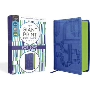 Zondervan Nirv, Giant Print Compact Bible For Boys, Leathersoft, Blue, Comfort Print Zondervan Nirv, Giant Print Compact Bible For Boys, Leathersoft, Blue, Comfort Print