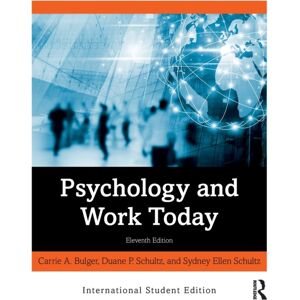 Taylor & Francis Ltd Psychology And Work Today : International Student Edition Taylor & Francis Ltd Psychology And Work Today : International Student Edition