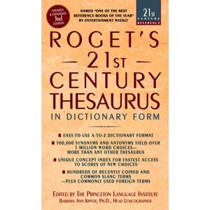Bantam Doubleday Dell Publishing Group Inc Roget'S 21st Century Thesaurus, Third Edition Bantam Doubleday Dell Publishing Group Inc Roget'S 21st Century Thesaurus, Third Edition