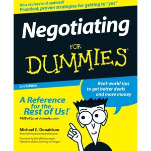 John Wiley & Sons Inc Negotiating For Dummies John Wiley & Sons Inc Negotiating For Dummies