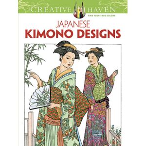 Dover Publications Inc. Creative Haven Japanese Kimono Designs Coloring Book Dover Publications Inc. Creative Haven Japanese Kimono Designs Coloring Book