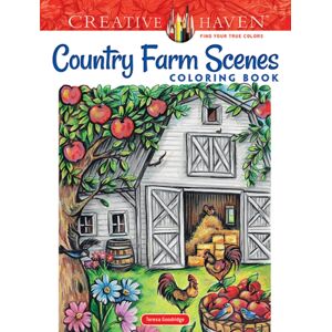 Dover Publications Inc. Creative Haven Country Farm Scenes Coloring Book Dover Publications Inc. Creative Haven Country Farm Scenes Coloring Book