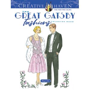 Dover Publications Inc. Creative Haven Great Gatsby Fashions Coloring Book Dover Publications Inc. Creative Haven Great Gatsby Fashions Coloring Book