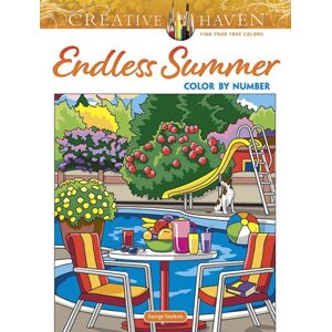 Dover Publications Inc. Creative Haven Endless Summer Color By Number Dover Publications Inc. Creative Haven Endless Summer Color By Number