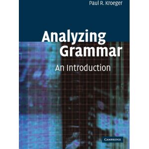 Cambridge University Press Analyzing Grammar : An Introduction Cambridge University Press Analyzing Grammar : An Introduction