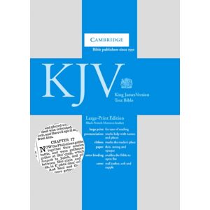 Cambridge University Press Kjv Large Print Text Bible, Black French Morocco Leather, Kj653:T Cambridge University Press Kjv Large Print Text Bible, Black French Morocco Leather, Kj653:T