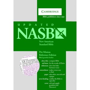 Cambridge University Press Nasb Pitt Minion Reference Bible, Black Goatskin Leather, Red-Letter Text, Ns446:Xr Cambridge University Press Nasb Pitt Minion Reference Bible, Black Goatskin Leather, Red-Letter Text, Ns446:Xr