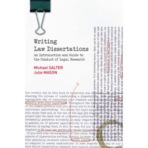 Pearson Education Limited Writing Law Dissertations : An Introduction And Guide To The Conduct Of Legal Research Pearson Education Limited Writing Law Dissertations : An Introduction And Guide To The Conduct Of Legal Research