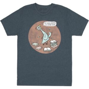 Out of Print Pigeon: So Many Books Unisex T-Shirt X-Small Out of Print Pigeon: So Many Books Unisex T-Shirt X-Small