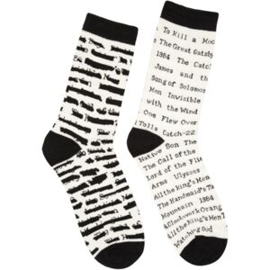 Out of Print Banned Books Socks - Small Out of Print Banned Books Socks - Small