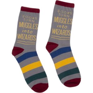 Out of Print Books Turn Muggles Into Wizards Socks - Large Out of Print Books Turn Muggles Into Wizards Socks - Large