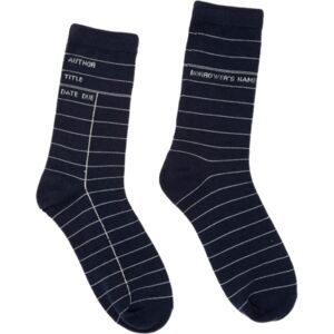 Out of Print Library Card (Navy) Socks - Small Out of Print Library Card (Navy) Socks - Small