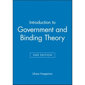 John Wiley and Sons Ltd Introduction To Government And Binding Theory John Wiley and Sons Ltd Introduction To Government And Binding Theory