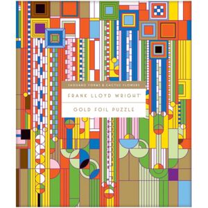 Galison Frank Lloyd Wright Saguaro Cactus And Forms Foil Stamped 1000 Piece Puzzle Galison Frank Lloyd Wright Saguaro Cactus And Forms Foil Stamped 1000 Piece Puzzle